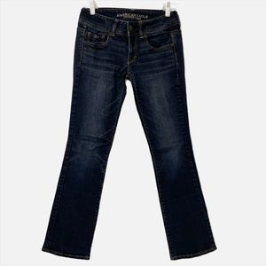 AMERICAN EAGLE Women’s Sz 2 Reg Kick Boot Low Waist Stretch Denim Jeans - NWOT